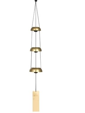 Woodstock Wind Chimes Signature Collection, Woodstock Temple Bells, Trio, 24''